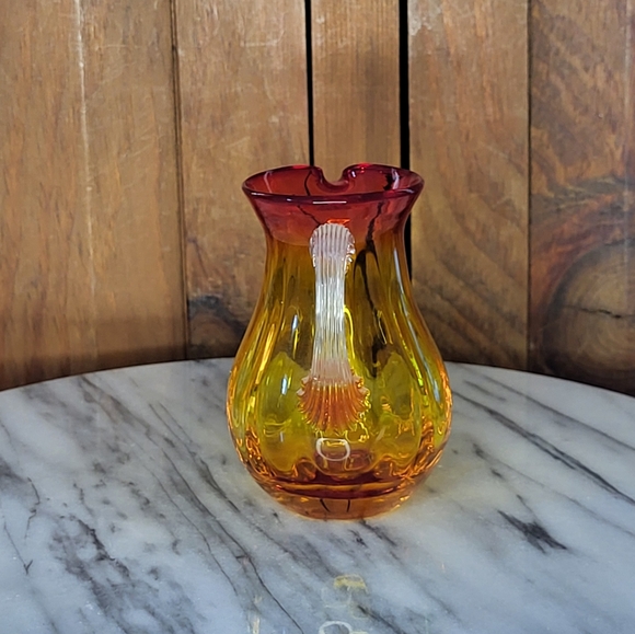Amberina Glass Pitcher - Picture 10 of 12